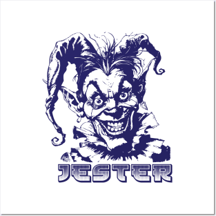 Creepy Jester Posters and Art